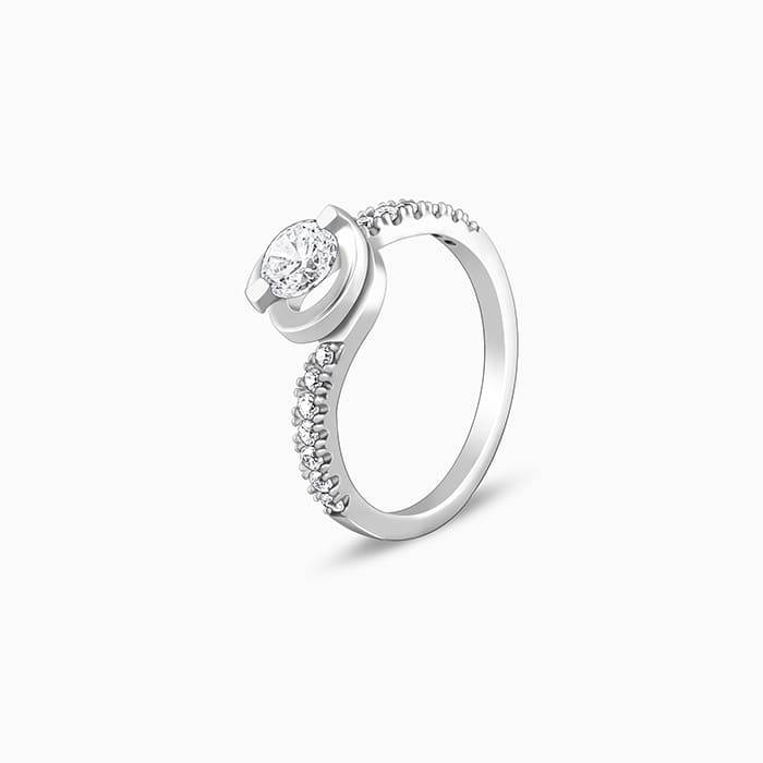Giva 925 Sterling Silver Andromeda Ring,Fixed Size, Indian - 12 | Gifts For Women And Girl : R01345