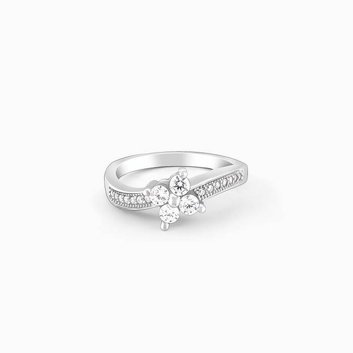 Giva 925 Sterling Silver Freya Ring,Fixed Size,Indian - 11 | Gifts For Women And Girls | W : R01351