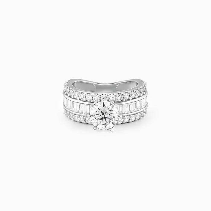 Giva 925 Sterling Silver Chambered Ring,Fixed Size,Indian - 12| Gifts For Women And Girls  : R01359