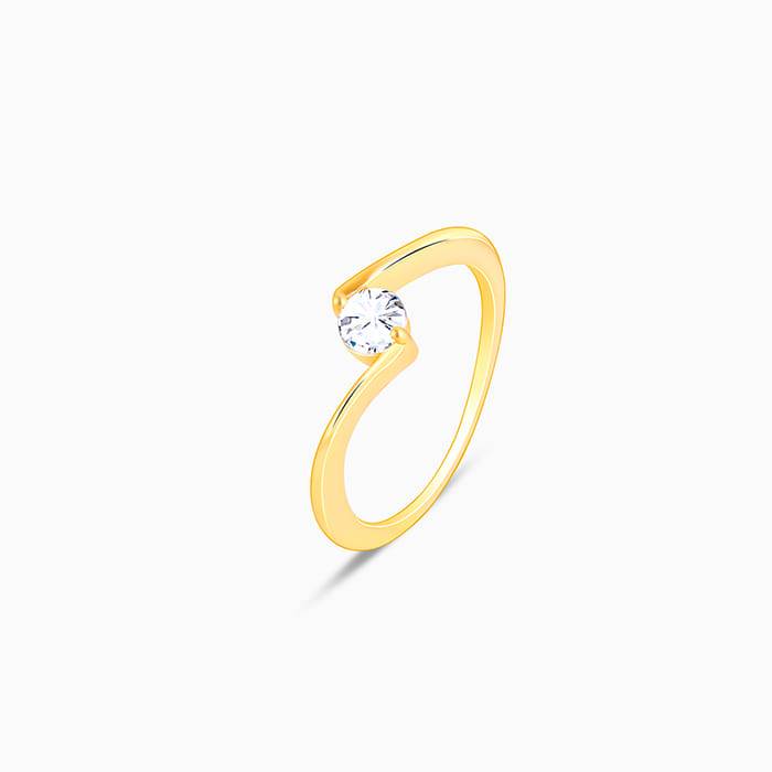 Giva 925 Sterling Silver Golden Splendor Ring, Fixed Size ,Indian - 12, Us - 6 | Gifts For : R01371