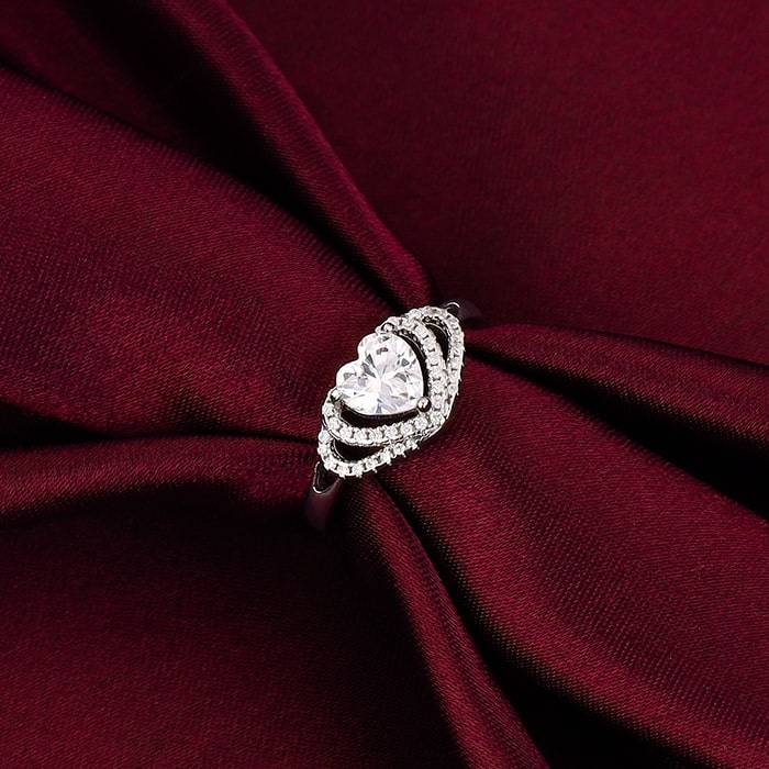 Giva 925 Sterling Heart Grows Ringfixed Size,Indian - 11| Gifts For Women And Girls | With : R01401