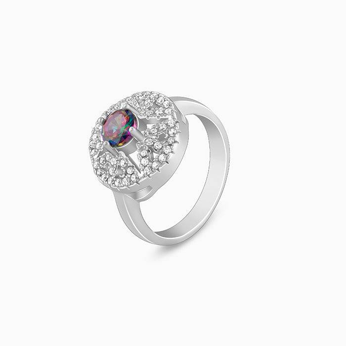 Giva 925 Sterling Silver Quatrefoil Radiance Ring,Fixed Size,Indian - 11| Gifts For Women  : R01405