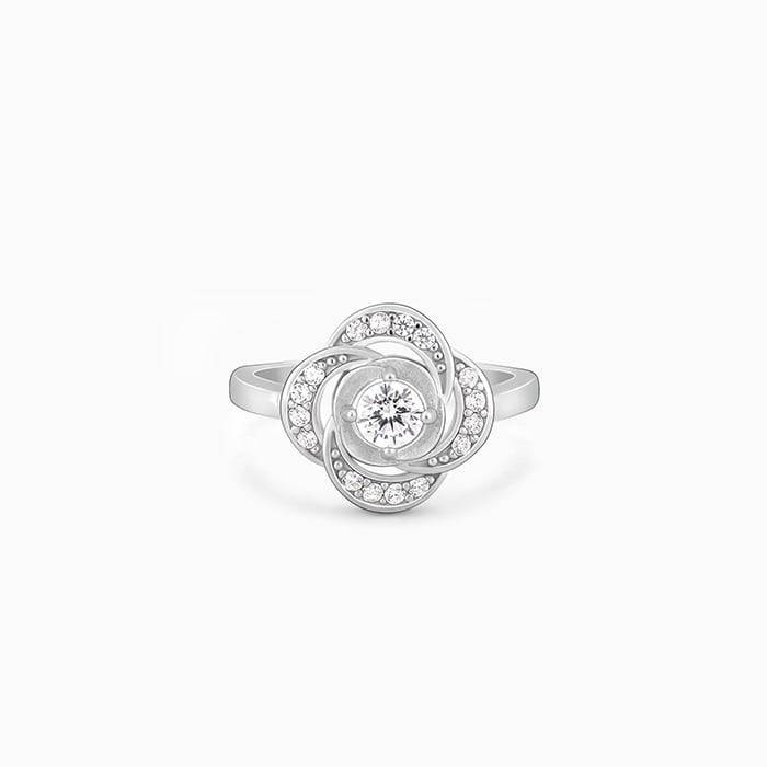 Giva 925 Sterling Silver Spire Of Shine Ring,Fixed Size, Indian - 12|Gift For Valentine |  : R01408