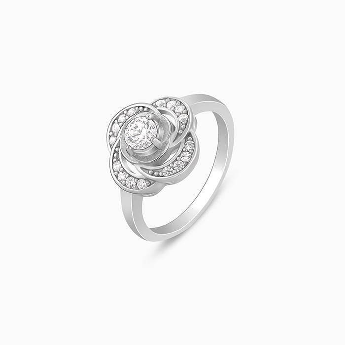 Giva 925 Sterling Silver Spire Of Shine Ring,Fixed Size, Indian - 12|Gift For Valentine |  : R01408