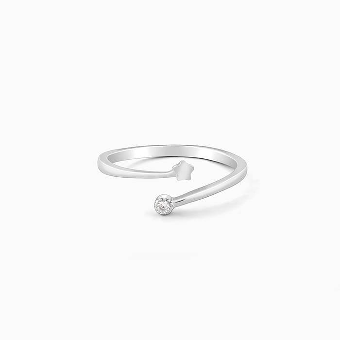 Giva 925 Sterling Silver Starlit Ring, Adjustable | Gifts For Women And Girls | With Certi : R01416