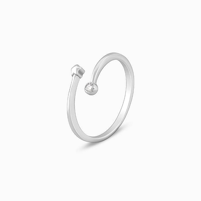 Giva 925 Sterling Silver Starlit Ring, Adjustable | Gifts For Women And Girls | With Certi : R01416
