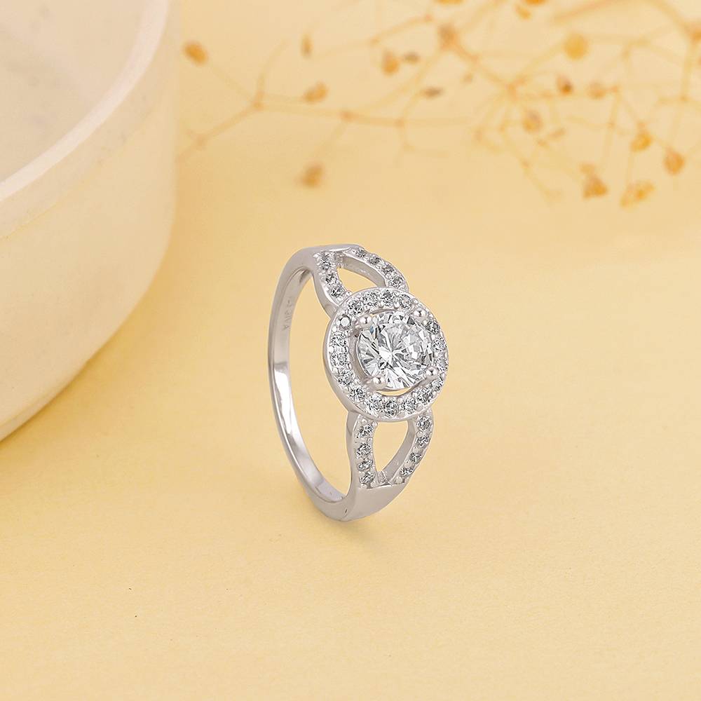 Giva 925 Sterling Silver Twilight Rays Ring,Fixed Size,Indian - 11 : R01419