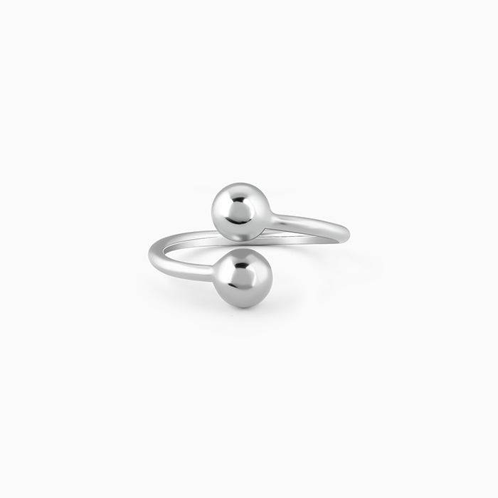 Giva 925 Sterling Silver Mingled Ring, Adjustable | Gifts For Women And Girls | With Certi : R01422