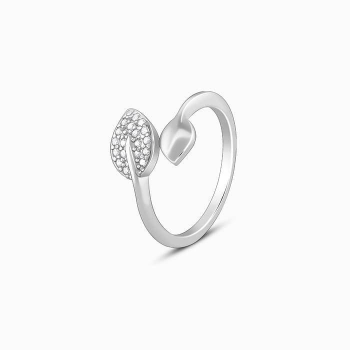 Giva 925 Sterling Silver Foliole Ring,Adjustable | Gifts For Women And Girls | With Certif : R01424