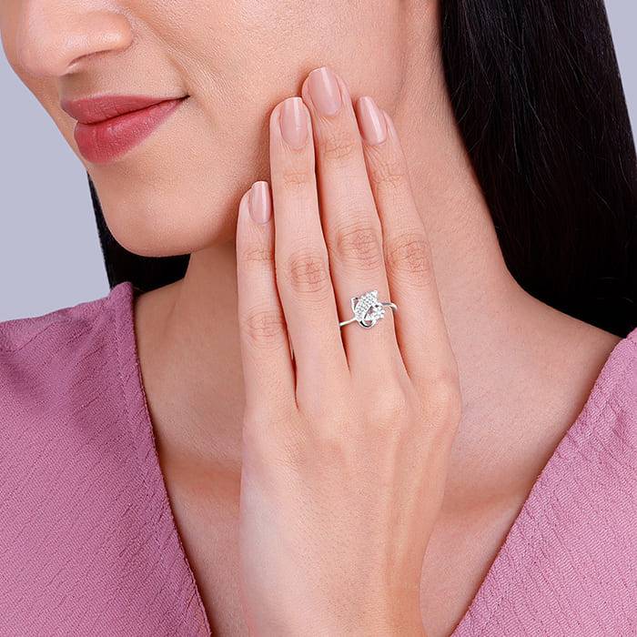 Giva 925 Sterling Silver Ganesh Ring,Fixed Size,Indian - 11 | Gifts For Women And Girls |  : R01429