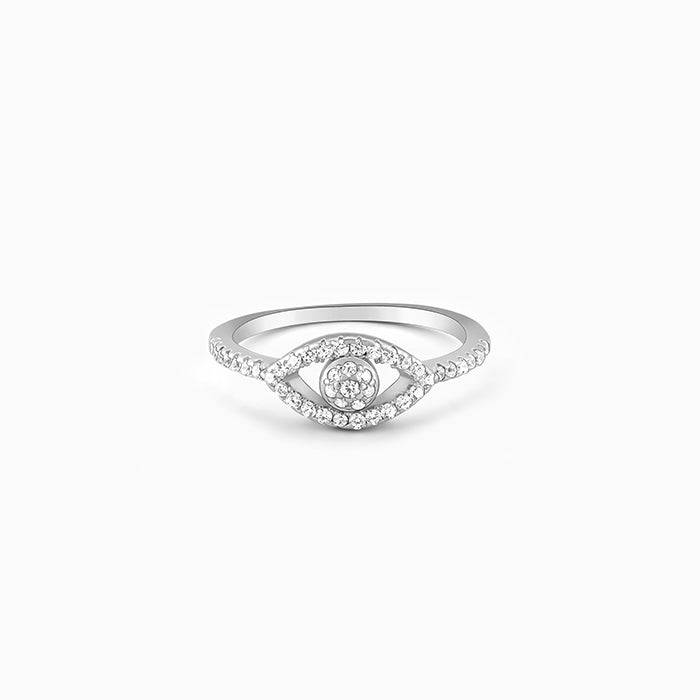 Giva 925 Sterling Silver Zirconia Orb Ring,Fixed Size,Indian - 11 | Gifts For Women And Gi : R01435