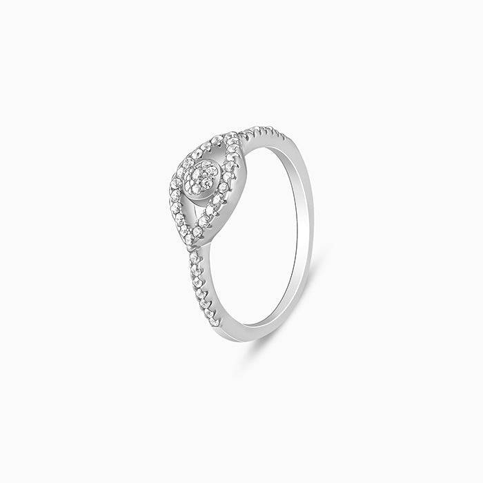 Giva 925 Sterling Silver Zirconia Orb Ring,Fixed Size,Indian - 11 | Gifts For Women And Gi : R01435