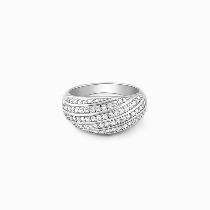 Giva 925 Sterling Silver Spired Dome Ring,Fixed Size,Indian - 12 | Gifts For Women And Gir : R01436