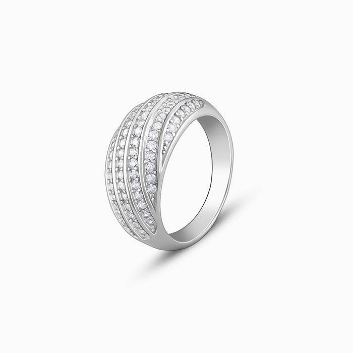Giva 925 Sterling Silver Spired Dome Ring,Fixed Size,Indian - 12 | Gifts For Women And Gir : R01436