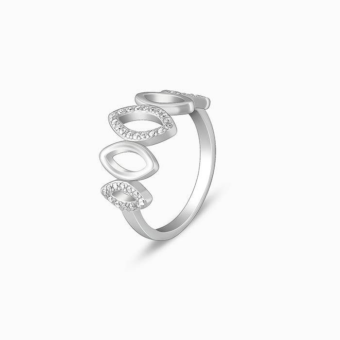 Giva 925 Sterling Silver Marquise Shape Ring,Fixed Size,Indian - 11 | Gifts For Women And  : R01437
