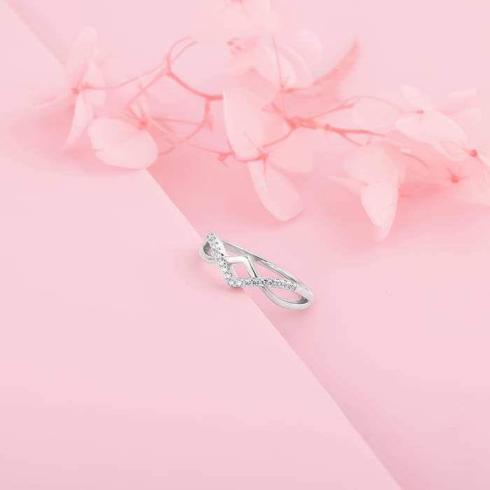 Giva 925 Sterling Silver Valley Ring,Fixed Size, Indian - 12 | Gifts For Women And Girls | : R01440