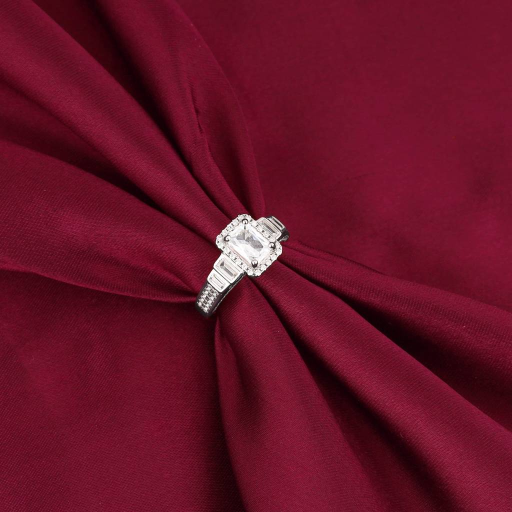 Giva 925 Sterling Silver Exclusive Ring,Fixed Size,Indian - 11 | Gifts For Women And Girls : R01442