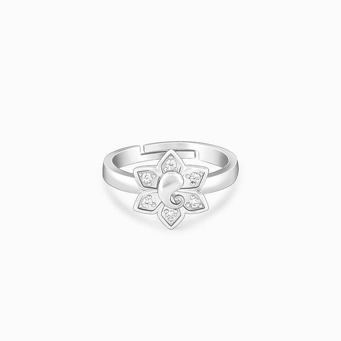 Giva 925 Sterling Silver Ganesh Ring, Adjustable | Gifts For Women And Girls | With Certif : R01445