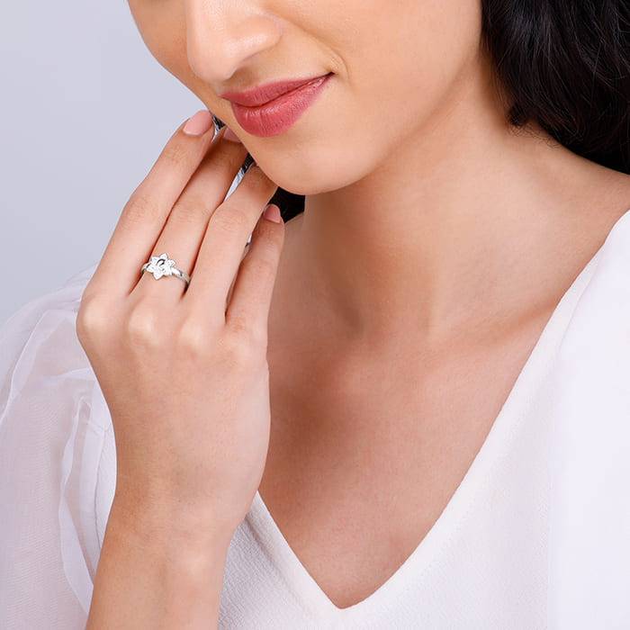 Giva 925 Sterling Silver Ganesh Ring, Adjustable | Gifts For Women And Girls | With Certif : R01445