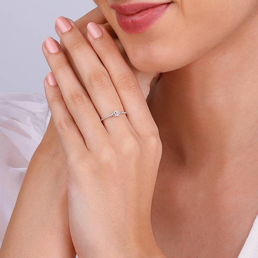 Giva 925 Sterling Silver Forever Queen Ring, Adjustable : R01451