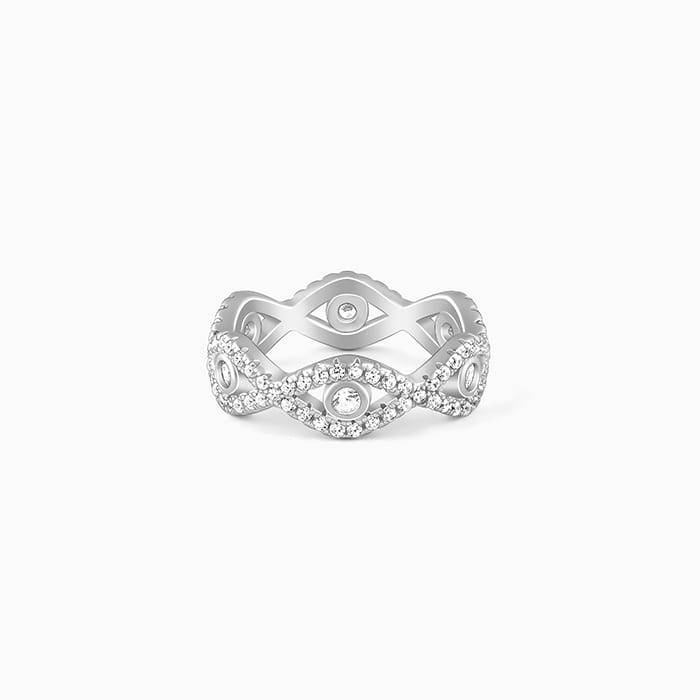 Giva 925 Sterling Silver Orbed Ring,Fixed Size,Indian - 12 | Gifts For Women And Girls | W : R01457