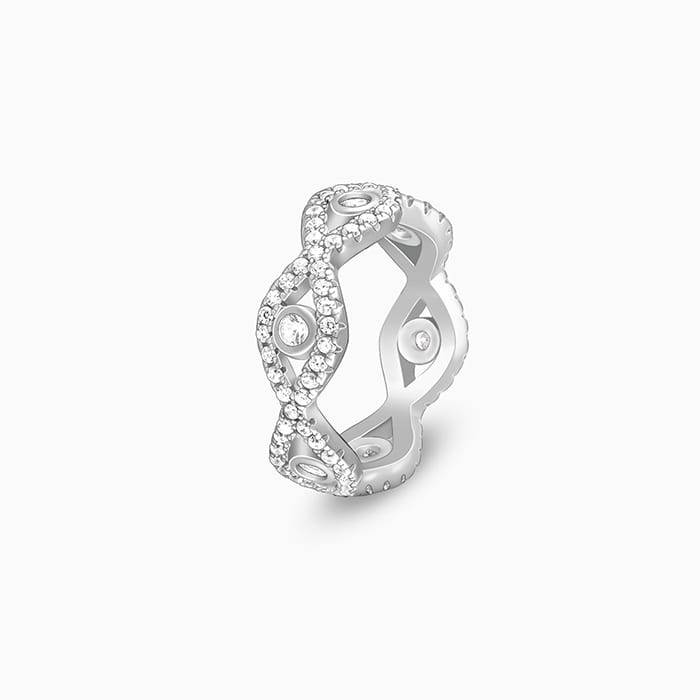 Giva 925 Sterling Silver Orbed Ring,Fixed Size,Indian - 12 | Gifts For Women And Girls | W : R01457