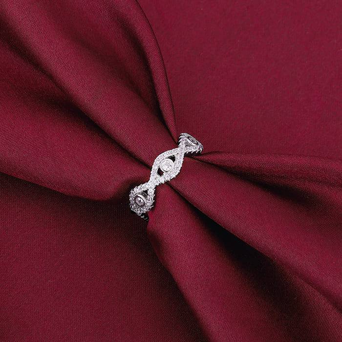 Giva 925 Sterling Silver Orbed Ring,Fixed Size,Indian - 12 | Gifts For Women And Girls | W : R01457
