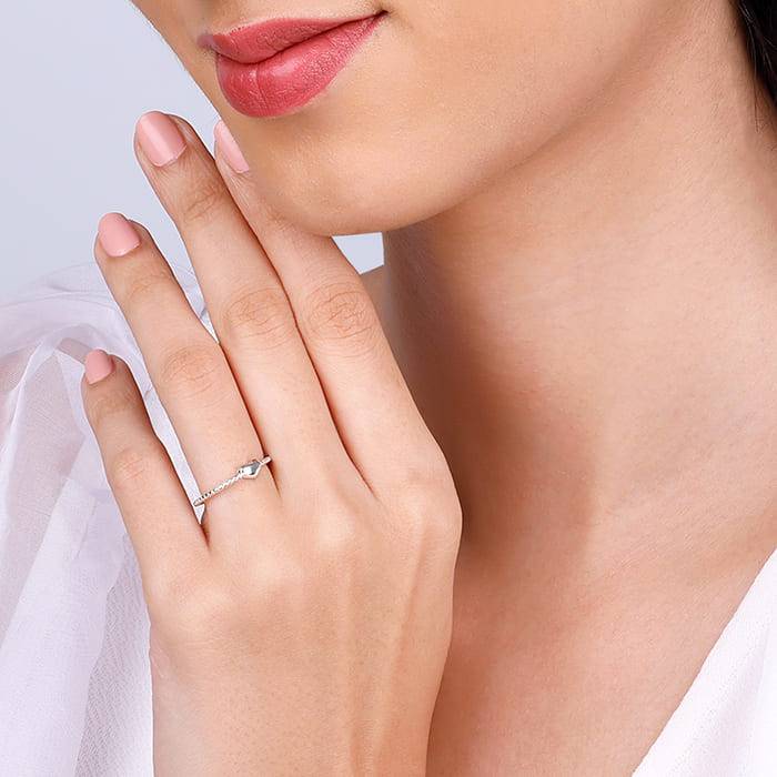 Giva 925 Sterling Little Heart Ring,Fixed Size,Indian - 11| Gifts For Women And Girls | Wi : R01459