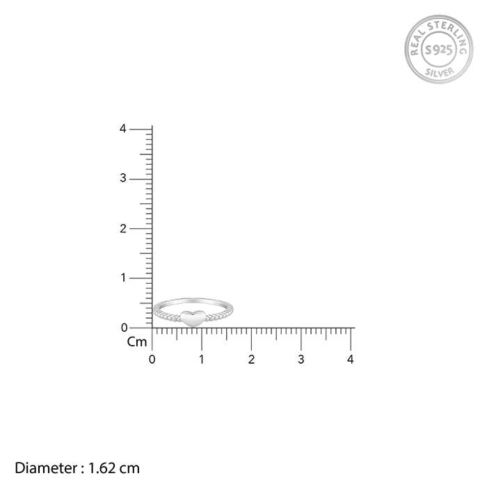 Giva 925 Sterling Little Heart Ring,Fixed Size,Indian - 11| Gifts For Women And Girls | Wi : R01459