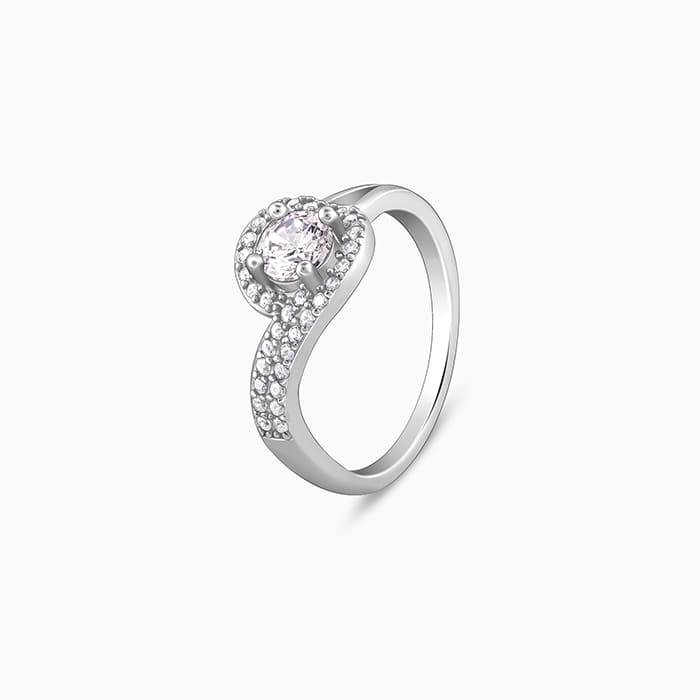 Giva 925 Sterling Silver Sparkly Delights Ring,Fixed Size,Indian - 11 | Gifts For Women An : R01464