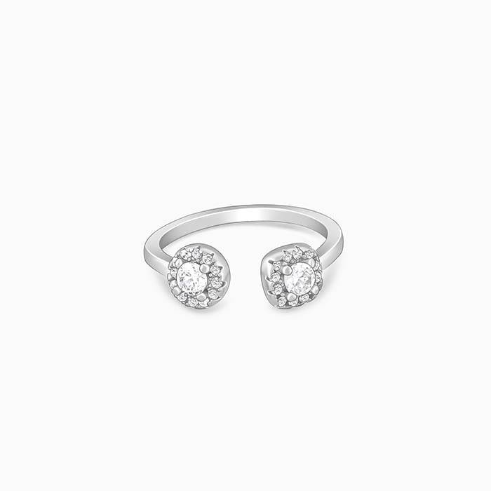Giva 925 Sterling Silver Not-So-Round Ring,Adjustable | Gifts For Women And Girls | With C : R01468
