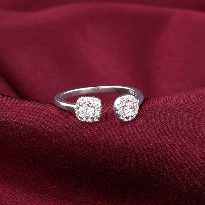 Giva 925 Sterling Silver Not-So-Round Ring,Adjustable | Gifts For Women And Girls | With C : R01468