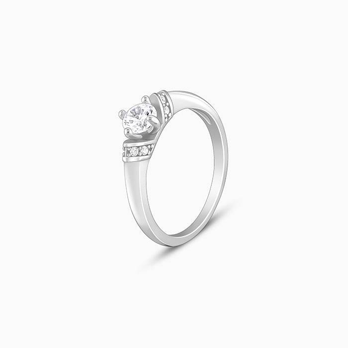 Giva 925 Sterling Silver Bold Beauty Ring,Fixed Size,Indian - 11 | Gifts For Women And Gir : R01470