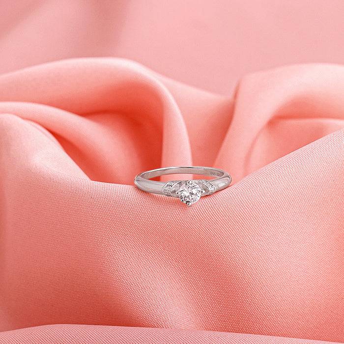 Giva 925 Sterling Silver Bold Beauty Ring,Fixed Size,Indian - 11 | Gifts For Women And Gir : R01470