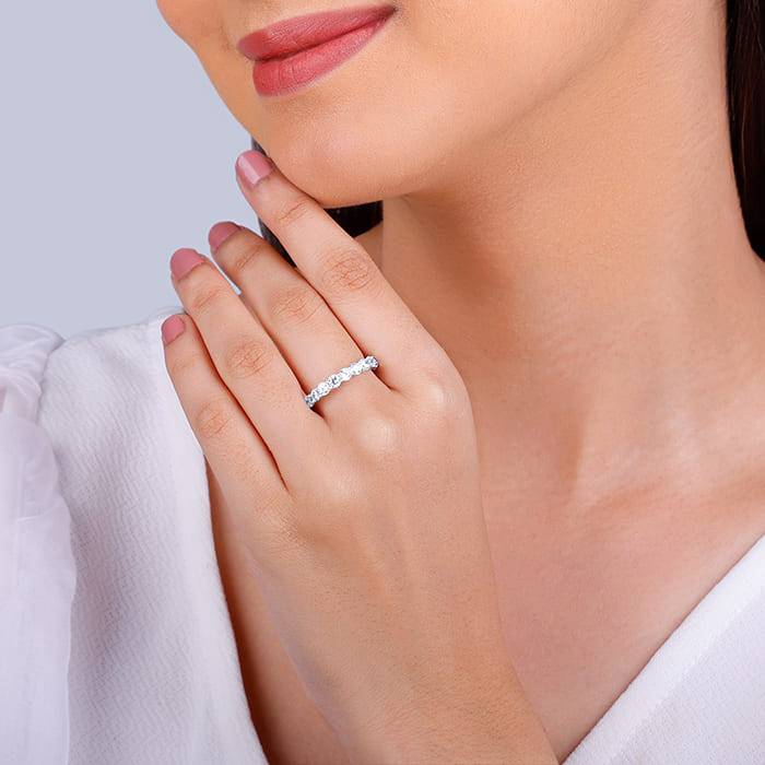 Giva 925 Sterling Silver Rounded Ray Ring,Fixed Size, Indian - 12|Gift For Valentine | Gif : R01471