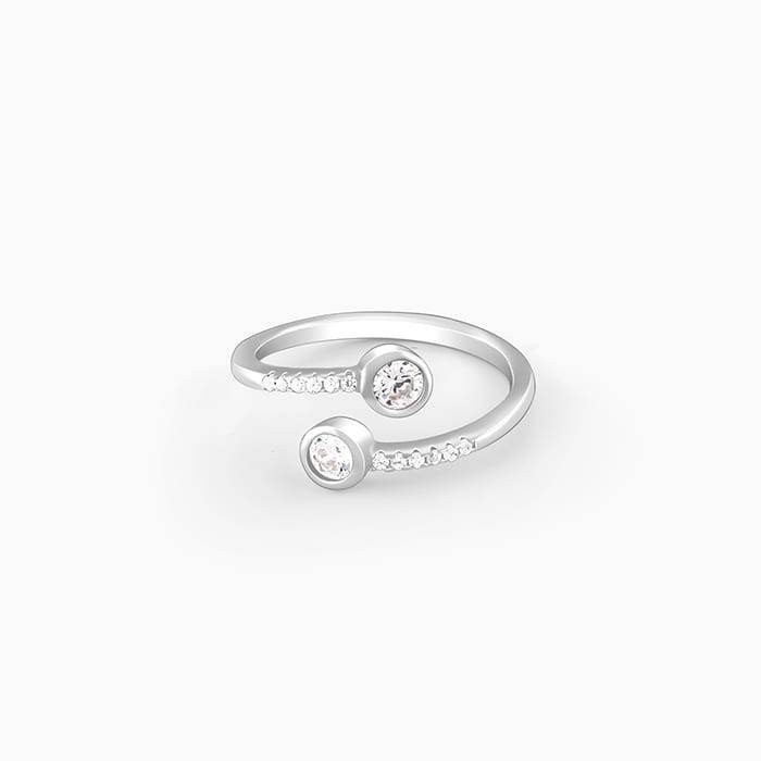 Giva 925 Sterling Get-Together Ring,Adjustable| Gifts For Women And Girls | With Certifica : R01472