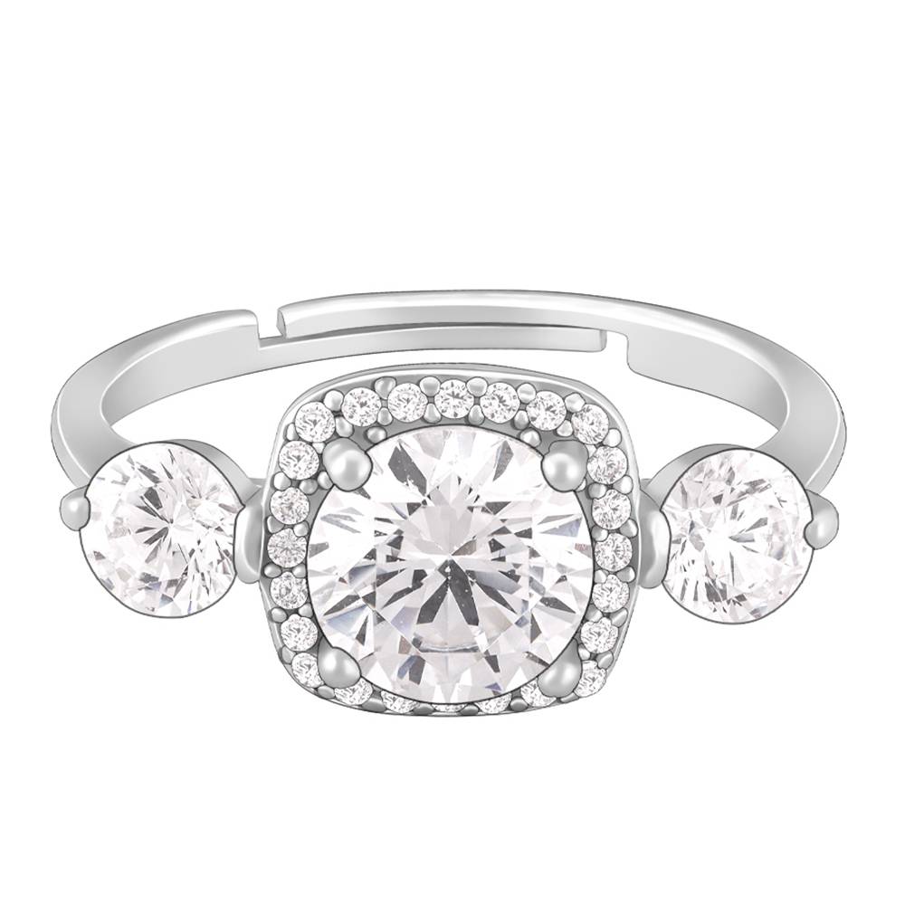 Giva 925 Sterling Silver Trove Ring, Adjustable : R01473