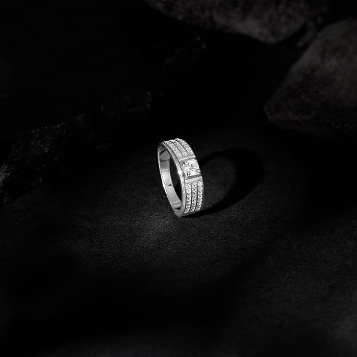 Giva 925 Sterling Silver Multistrand Ring For Him,Fixed Size,Indian - 21|Gifts For Men And : R01474