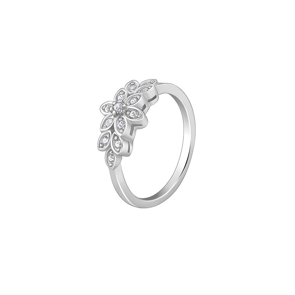 Giva 925 Sterling Silver Orchid Ring,Fixed Size, Indian - 12 : R01482