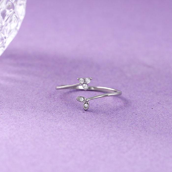 Giva 925 Sterling Silver Cion Ring, Adjustable | Gifts For Women And Girls | With Certific : R01485