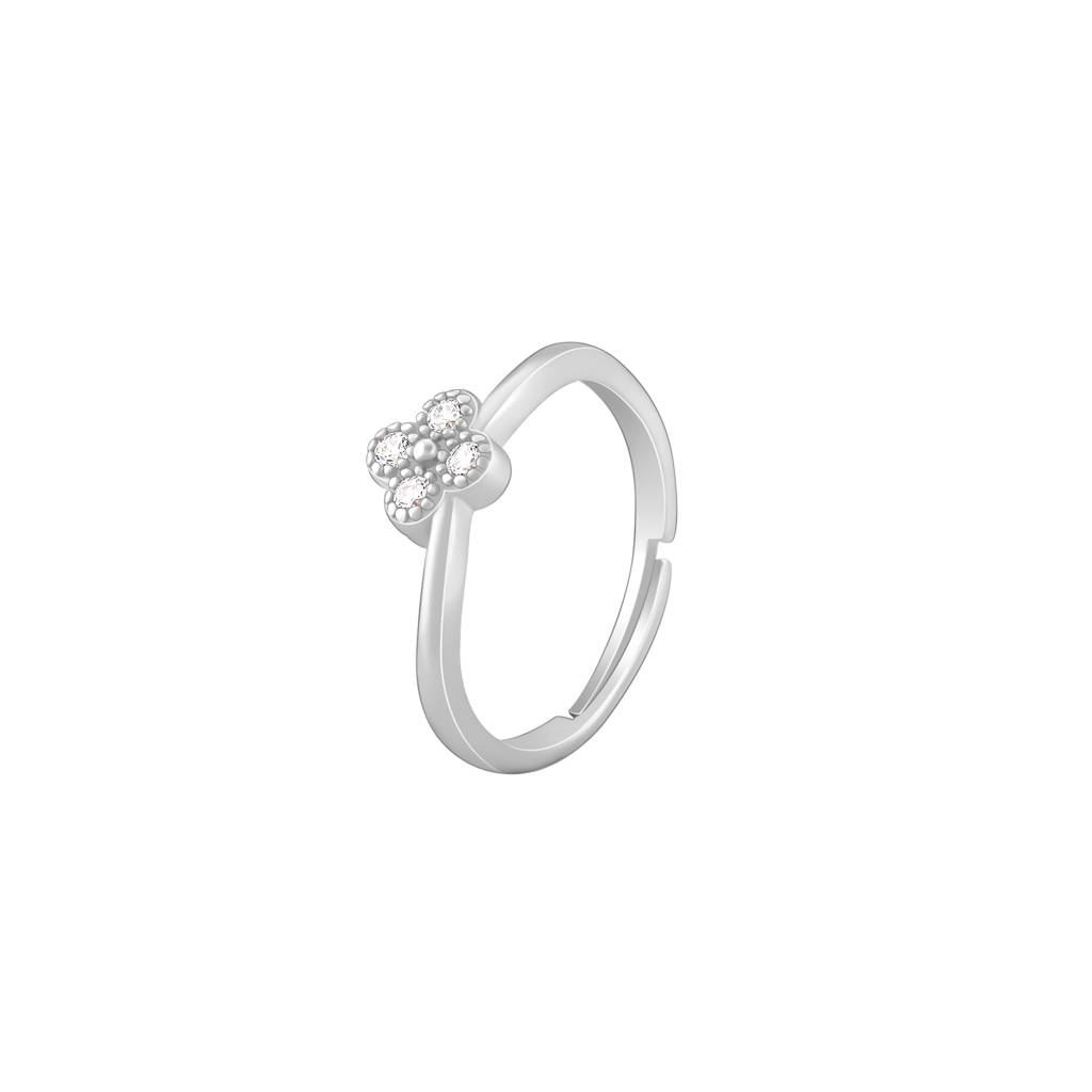 Giva 925 Sterling Silver Floral Muse Ring, Adjustable : R01487