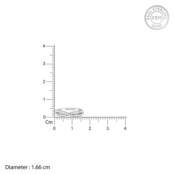 Giva 925 Sterling Silver Parley Ring,Fixed Size,Indian - 12 | Gifts For Women And Girls |  : R01496