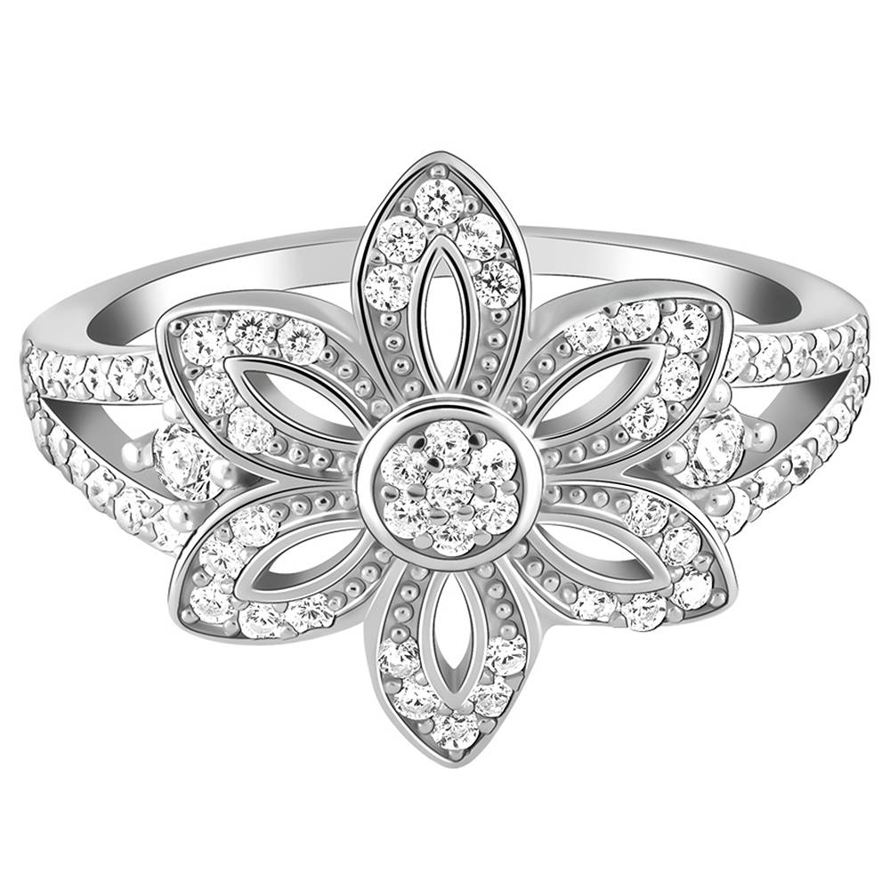 Giva 925 Sterling Silver Flower Of The Field Ring,Fixed Size,Indian - 12 : R01502