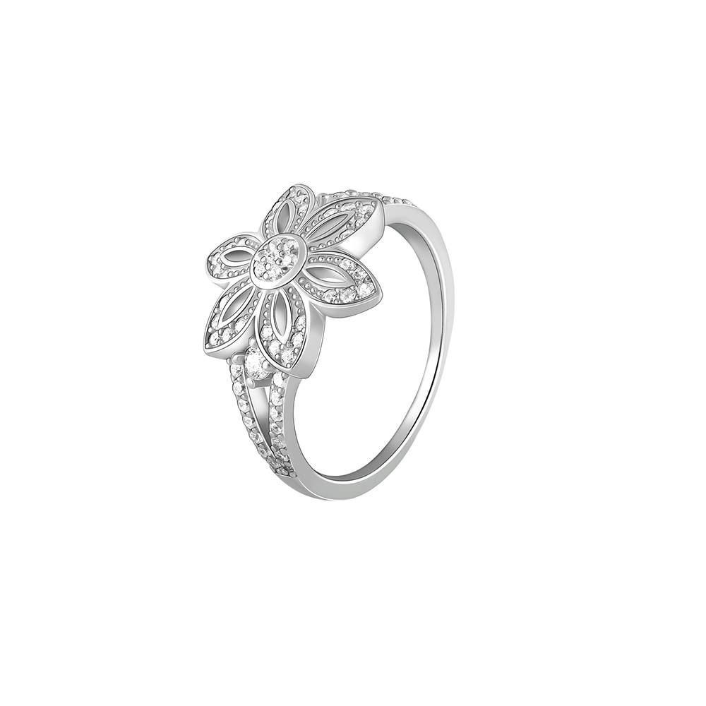Giva 925 Sterling Silver Flower Of The Field Ring,Fixed Size,Indian - 12 : R01502