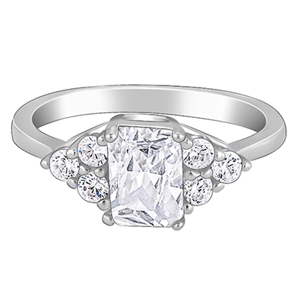 Giva 925 Sterling Silver Baguette Perfection Ring,Fixed Size,Indian - 11 : R01503