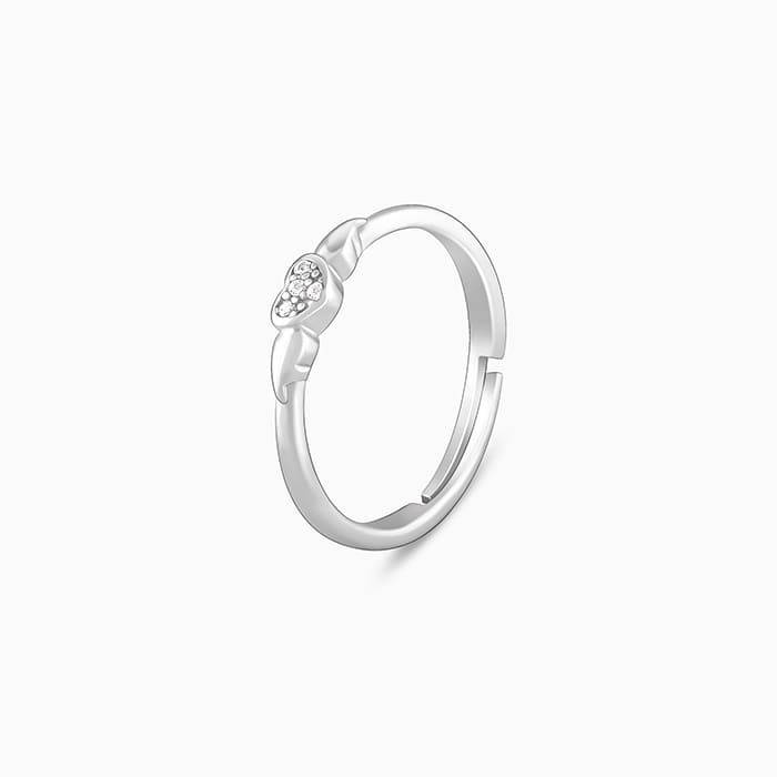 Giva 925 Sterling Winged Heart Ring,Adjustable| Gifts For Women And Girls | With Certifica : R01504