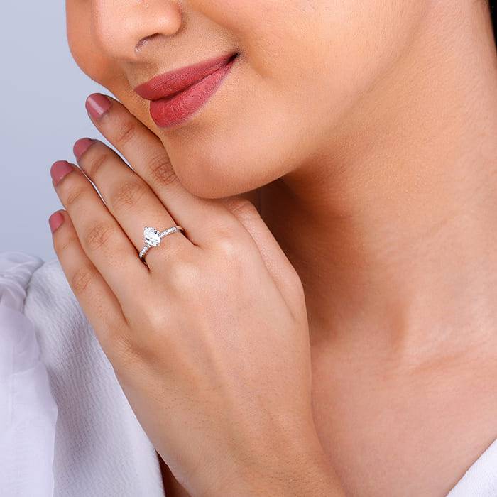 Giva 925 Sterling Silver Jubilo Ring|Gift For Valentine | Gift For Girlfriend| With Certif : R01505