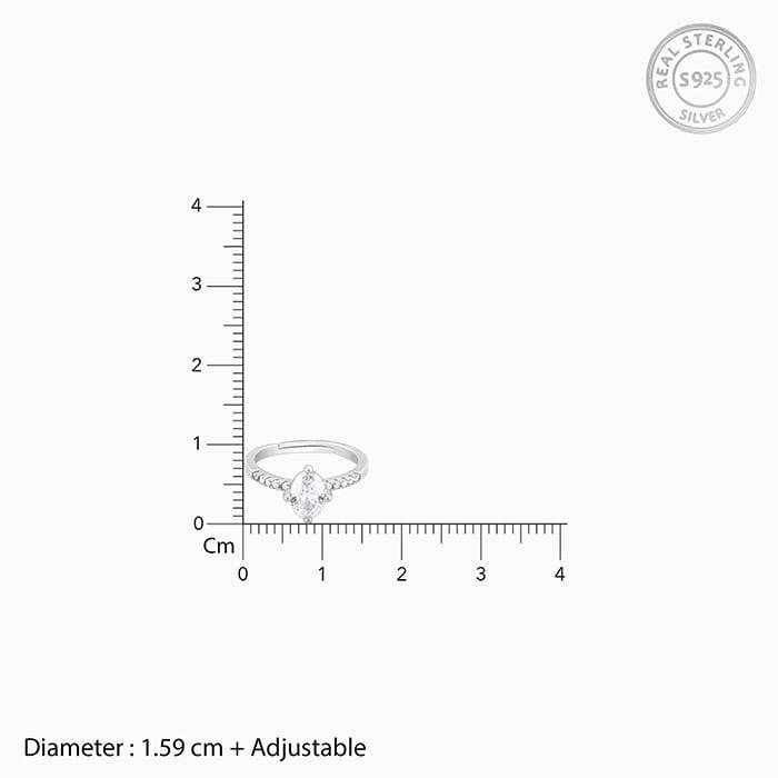 Giva 925 Sterling Silver Jubilo Ring|Gift For Valentine | Gift For Girlfriend| With Certif : R01505
