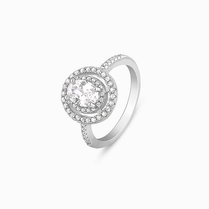 Giva 925 Sterling Silver Sanguine Ring,Fixed Size, Indian - 12|Gift For Valentine | Gift F : R01512