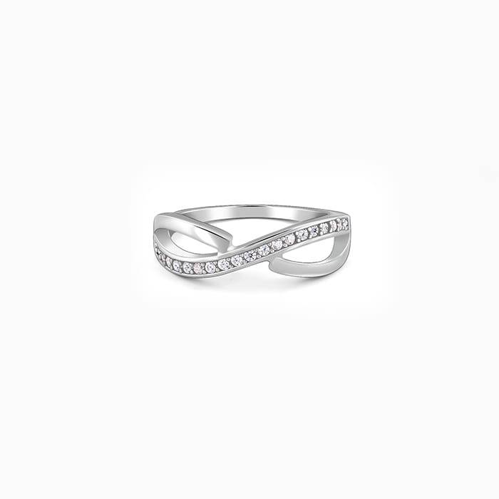 Giva 925 Sterling Silver Ripple Ring,Fixed Size,Indian - 11 | Gifts For Women And Girls |  : R01513